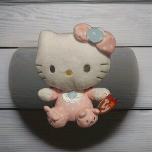 Hello Kitty 2014 Retired Sanrio TY Beanie Babies Hello Kitty 6" Musical Rattle